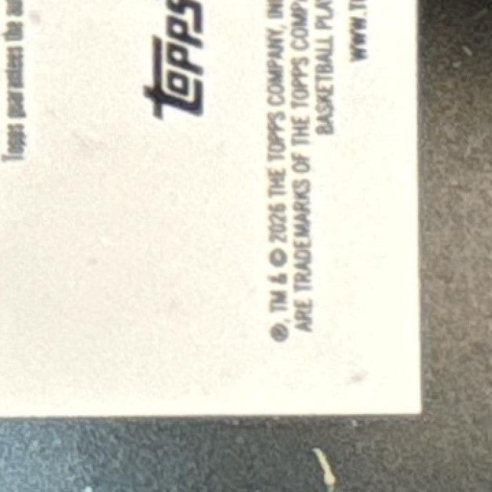 2025-26 Topps Signature Class Gradey Dick Shadow Scripts Auto Toronto Raptors