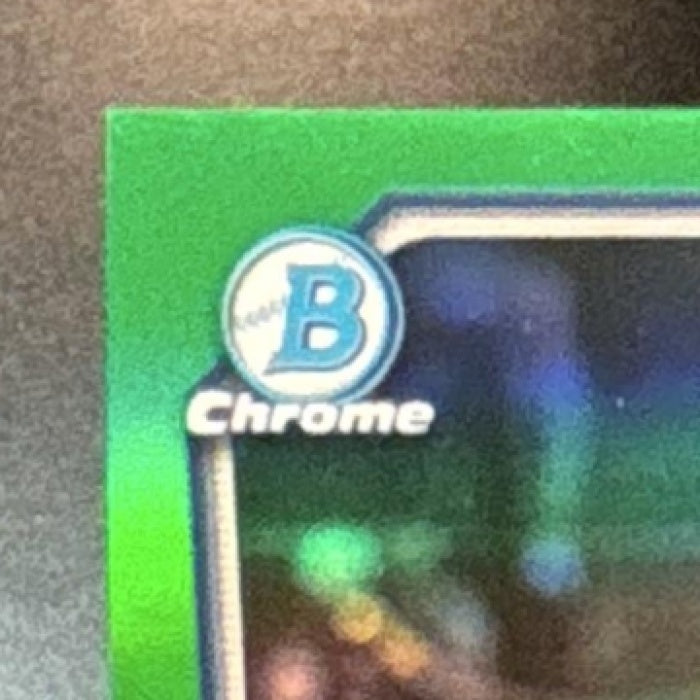 2026 Bowman T.J. Rumfield Chrome Auto Green Refractor /99 1st Prospect Yankees