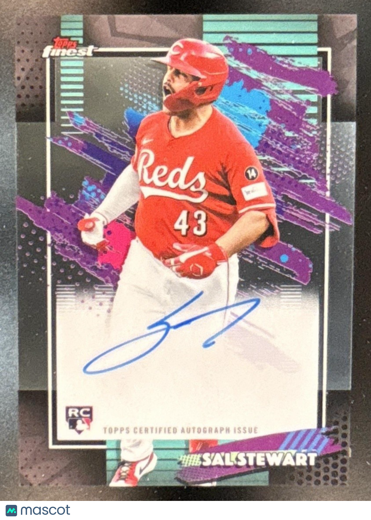 2026 Topps Finest Sal Stewart Auto #FA-SSE RC Cincinnati Reds