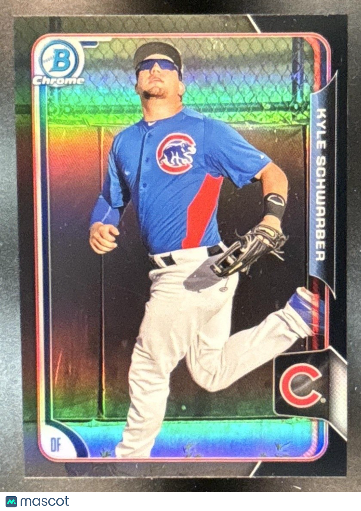 2015 Bowman Kyle Schwarber Chrome Prospects Black Refractor Asia #BCP58 Chicago