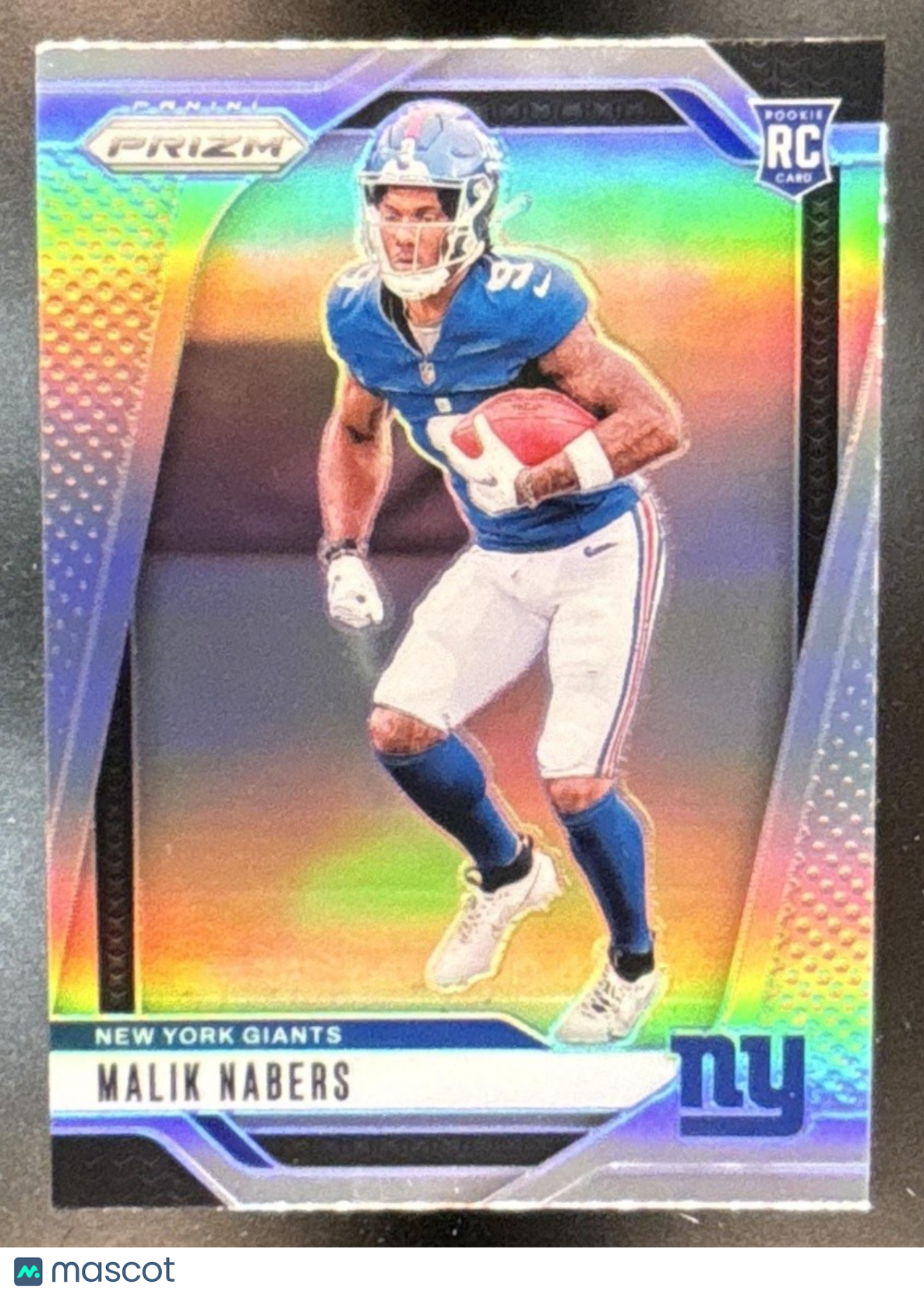 2024 Panini Prizm Malik Nabers Silver #370 RC New York Giants