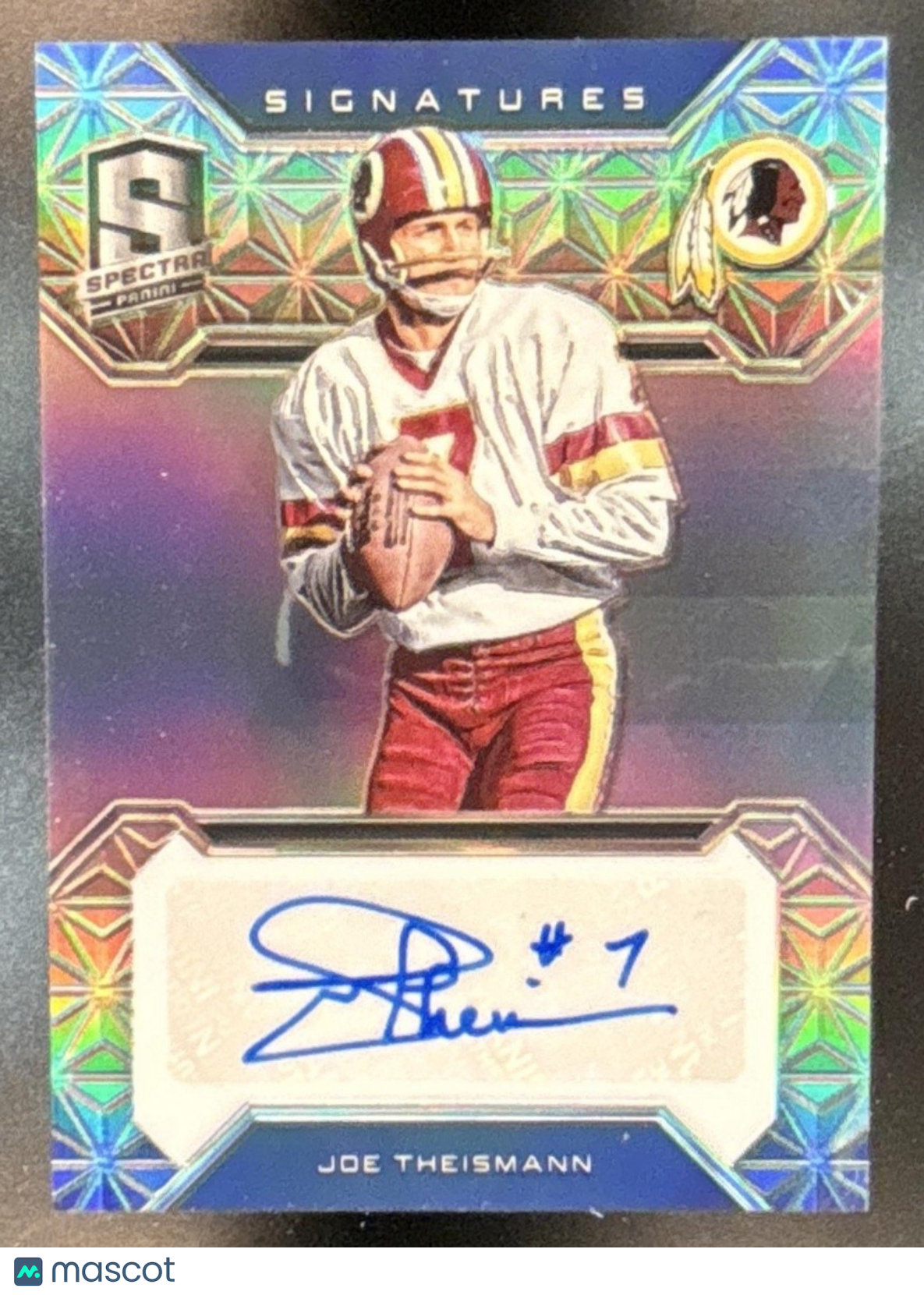 2016 Panini Spectra Joe Theismann Signatures /49 #S-JTM Auto Washington Redskins
