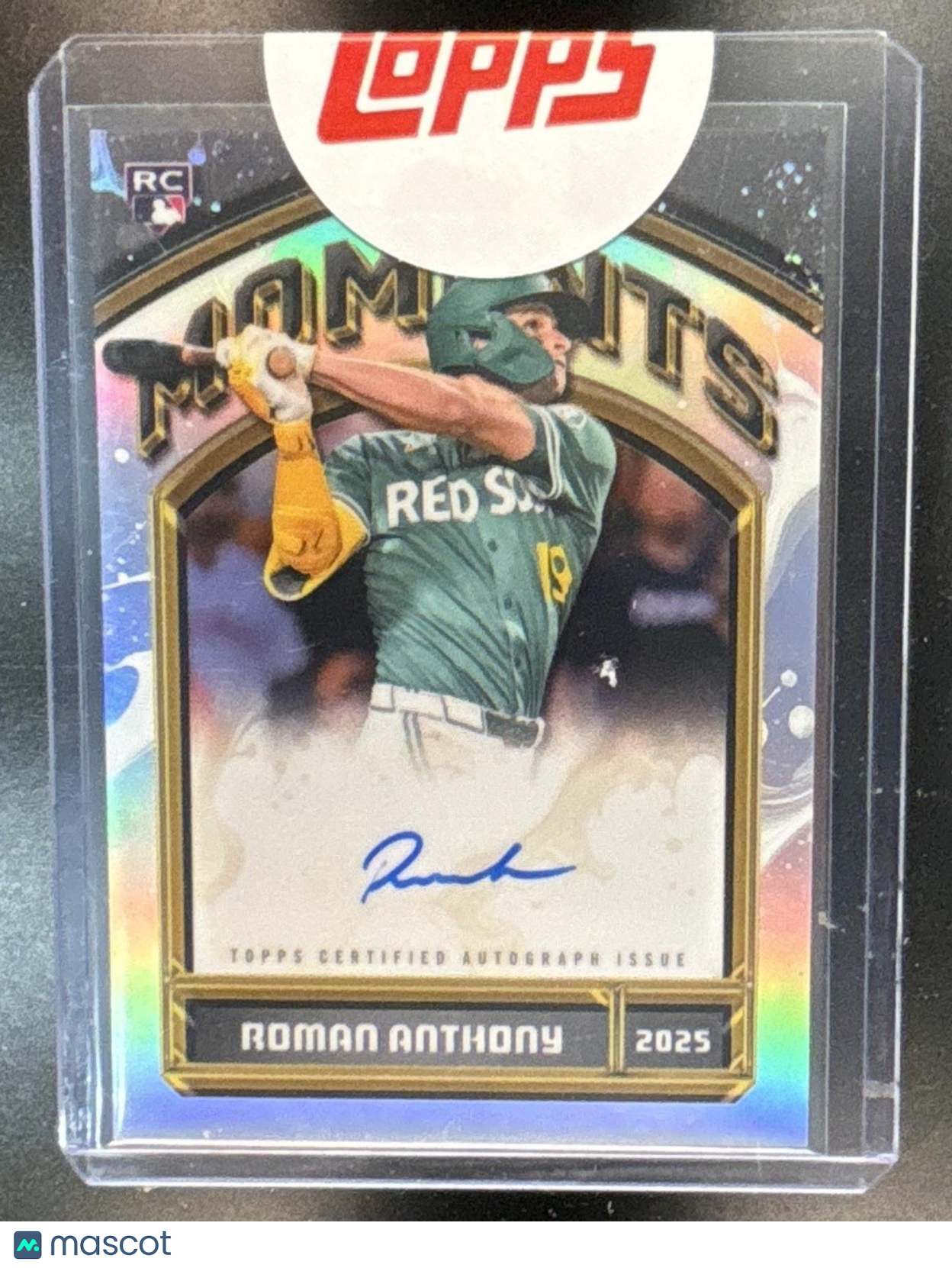 2026 Topps Finest Roman Anthony Moments Auto #FMA-RA RC Boston Red Sox