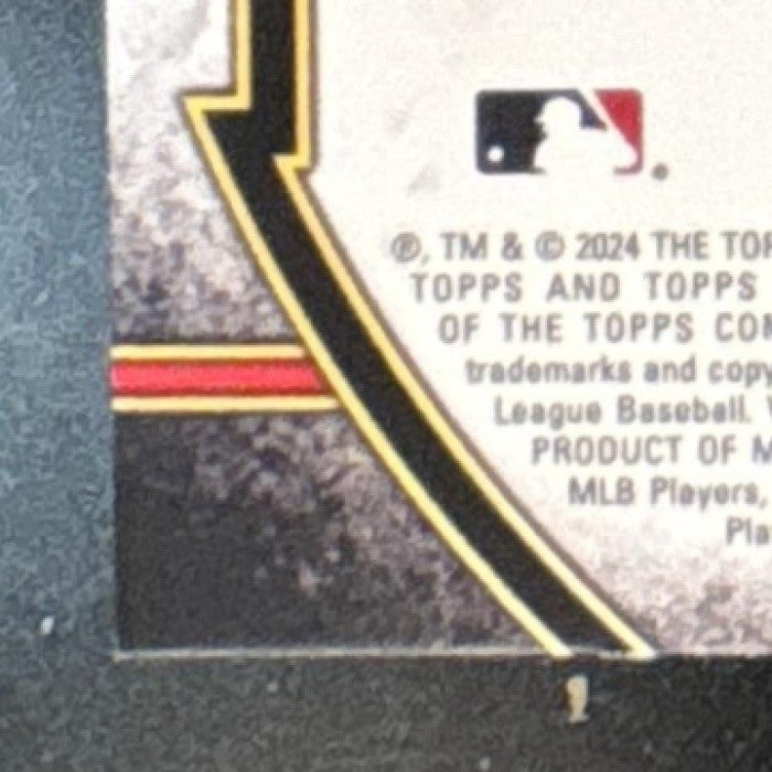 2024 Topps Triple Threads Shane Bieber Auto Jumbo Relic Gold /25 Guardians