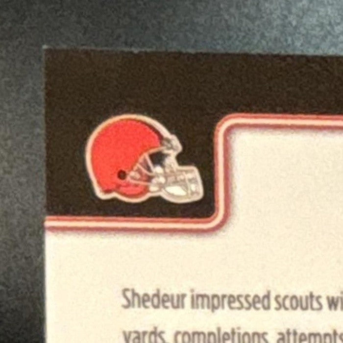 2025 Topps Chrome Shedeur Sanders Rookie Etch Variation Gold /50 #315 RC Browns