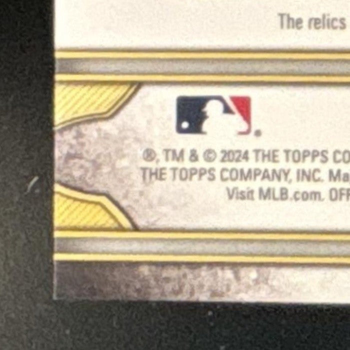 2024 Topps Triple Threads Gerrit Cole Relics Sapphire /3 New York Yankees