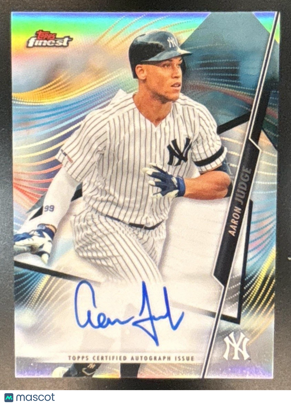 2020 Topps Finest Aaron Judge Auto #FA-AJ New York Yankees