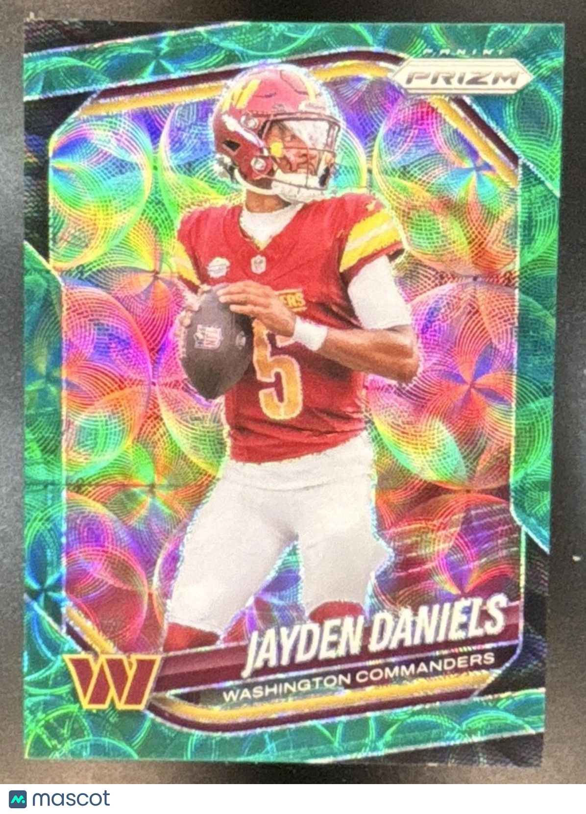 2025 Panini Prizm Jayden Daniels Green Scope 1/75 #278 Washington Commanders
