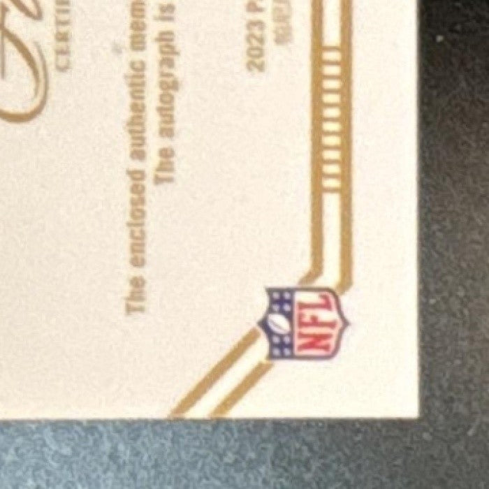 2023 Panini Flawless DeMarcus Ware Patch Auto Bronze /6 MEM Dallas Cowboys