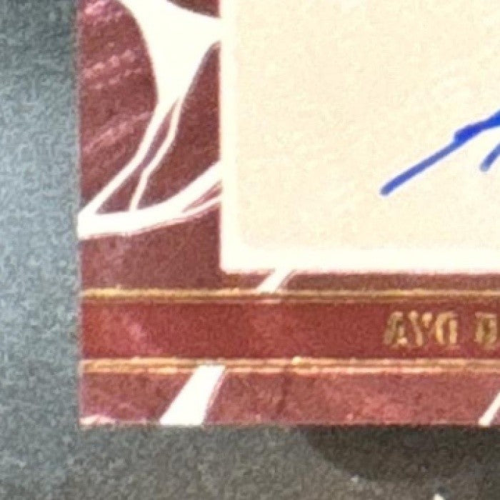 2022-23 Donruss Elite Ayo Dosunmu Impact Impressions Auto Red /49 Chicago Bulls