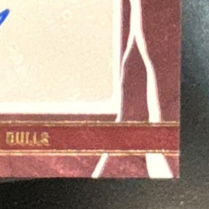 2022-23 Donruss Elite Ayo Dosunmu Impact Impressions Auto Red /49 Chicago Bulls