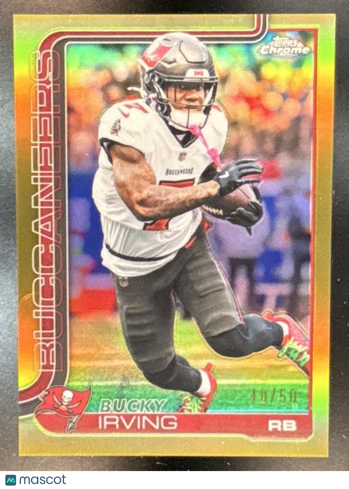 2025 Topps Chrome Sapphire Bucky Irving Gold /50 #285 Tampa Bay Buccaneers