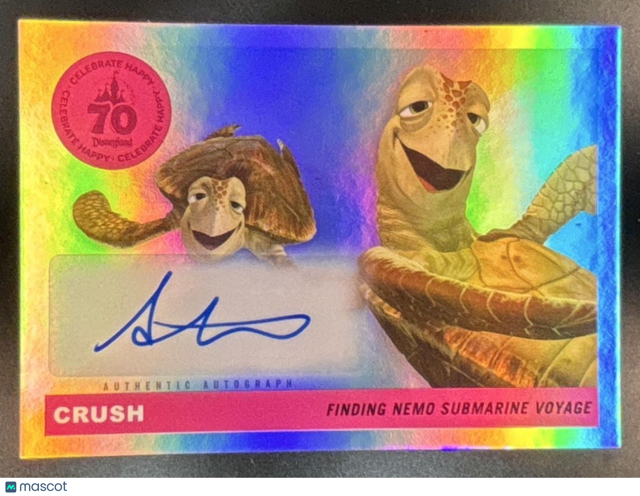 2025 Topps Disneyland 70th Anniversary Andrew Stanton as Crush 1955 Icons Auto