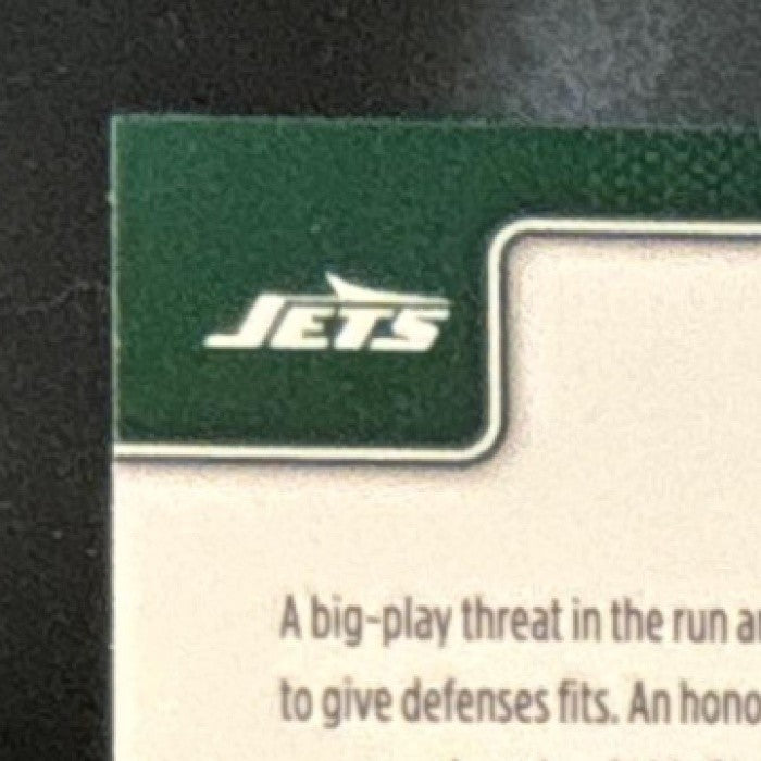 2025 Topps Chrome Donovan Edwards Green Wave Refractor /99 #392 RC New York Jets