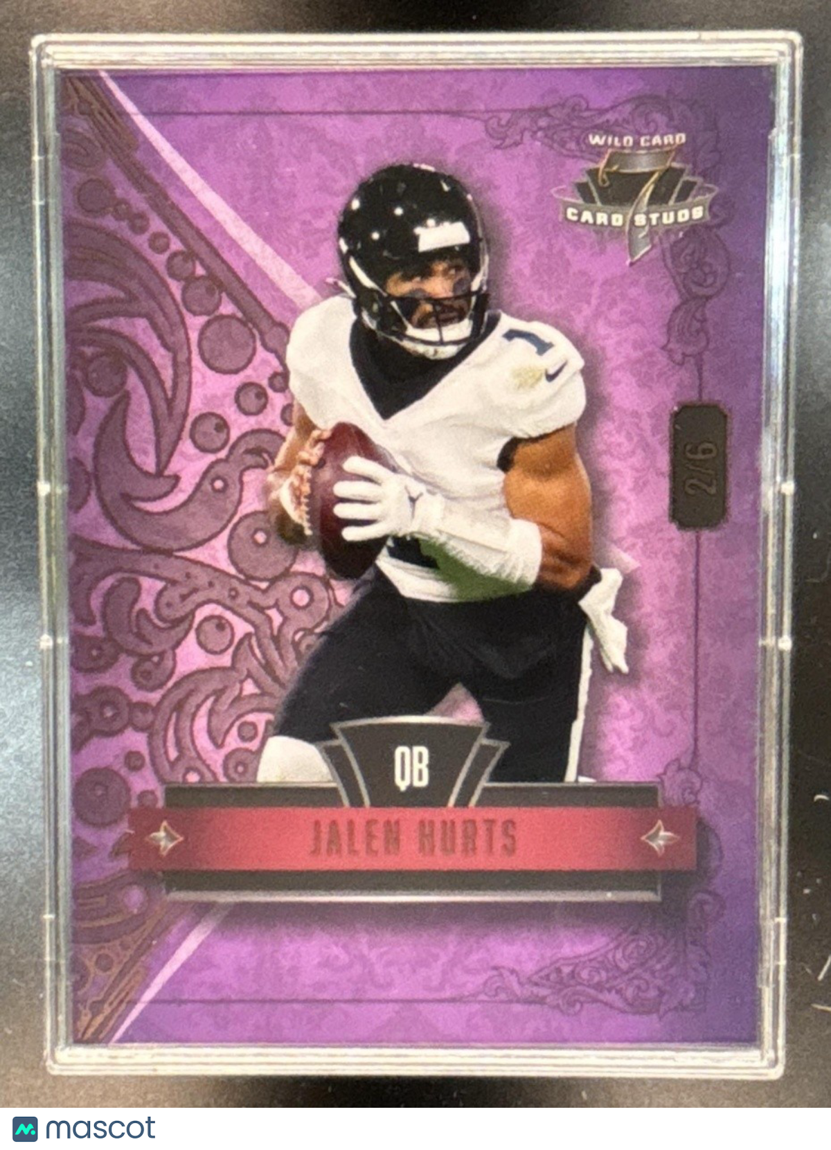 2026 Wild Card 7 Card Stud Jalen Hurts /6
