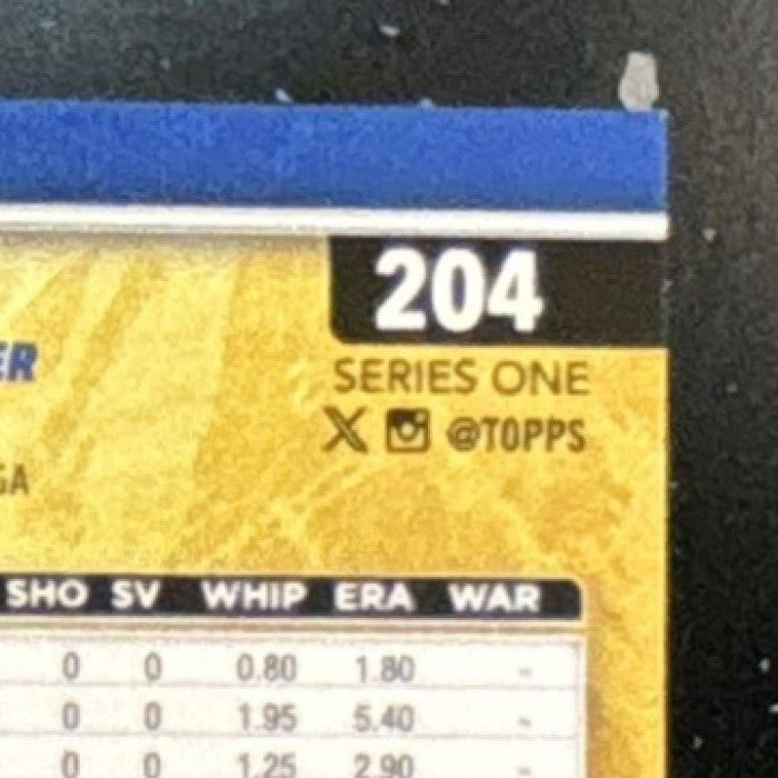2025 Topps Justin Wrobleski Golden Mirror Variation SSP #204 RC Dodgers