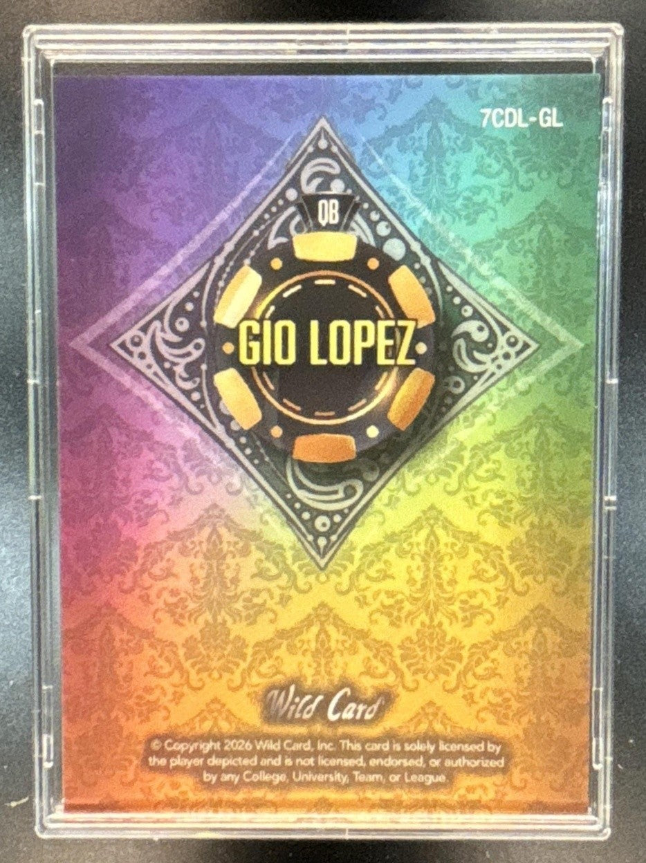2026 Wild Card 7 Card Stud Stacked Deck Gio Lopez 1/1