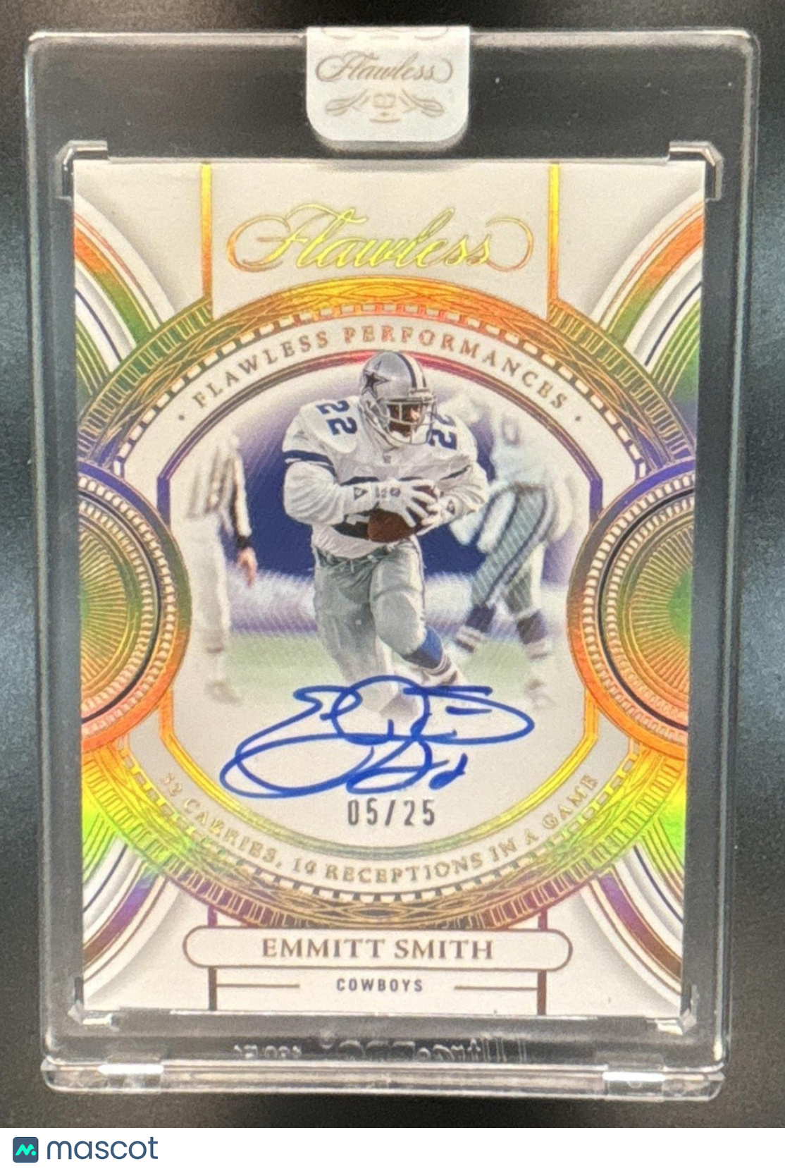 2023 Panini Flawless Emmitt Smith Performances /25 #FP-ESM Auto Dallas Cowboys