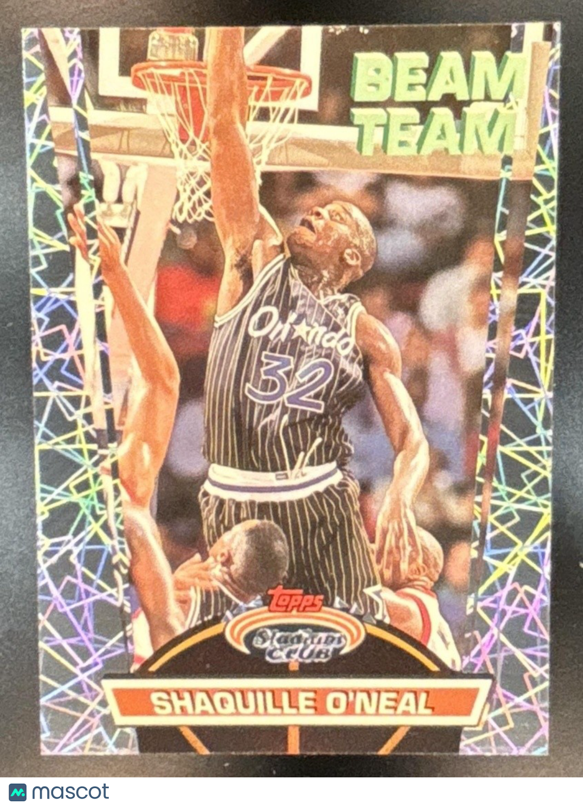 1992-93 Topps Stadium Club Shaquille O'Neal Beam Team (EX) #21 RC Orlando Magic