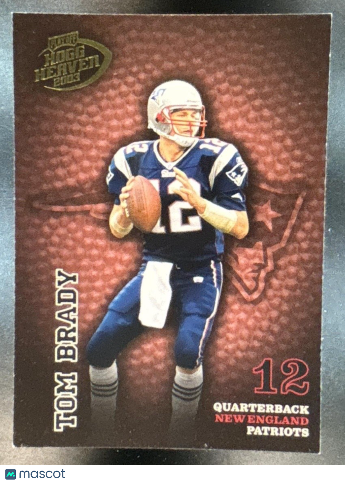 2003 Playoff Hogg Heaven Tom Brady #86 Patriots