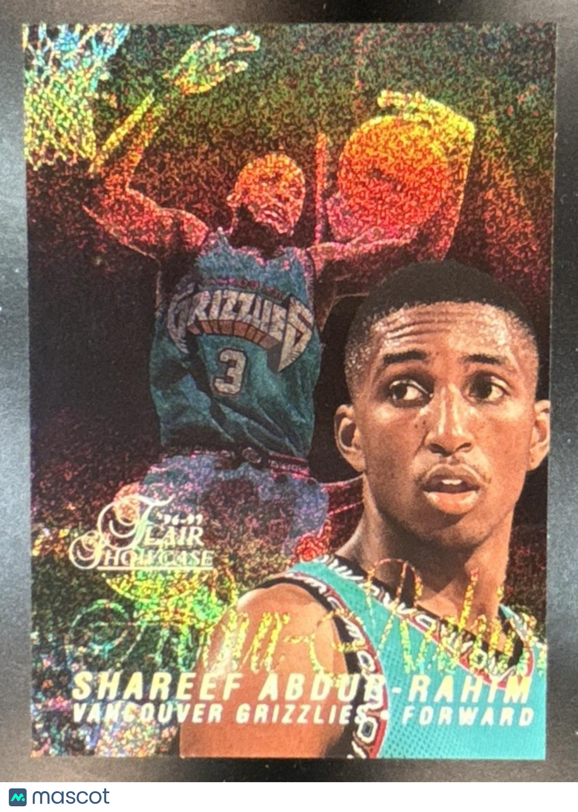 1996-97 Fleer Flair Showcase Shareef Abdur-Rahim Row 0 Showcase #29 RC Grizzlies