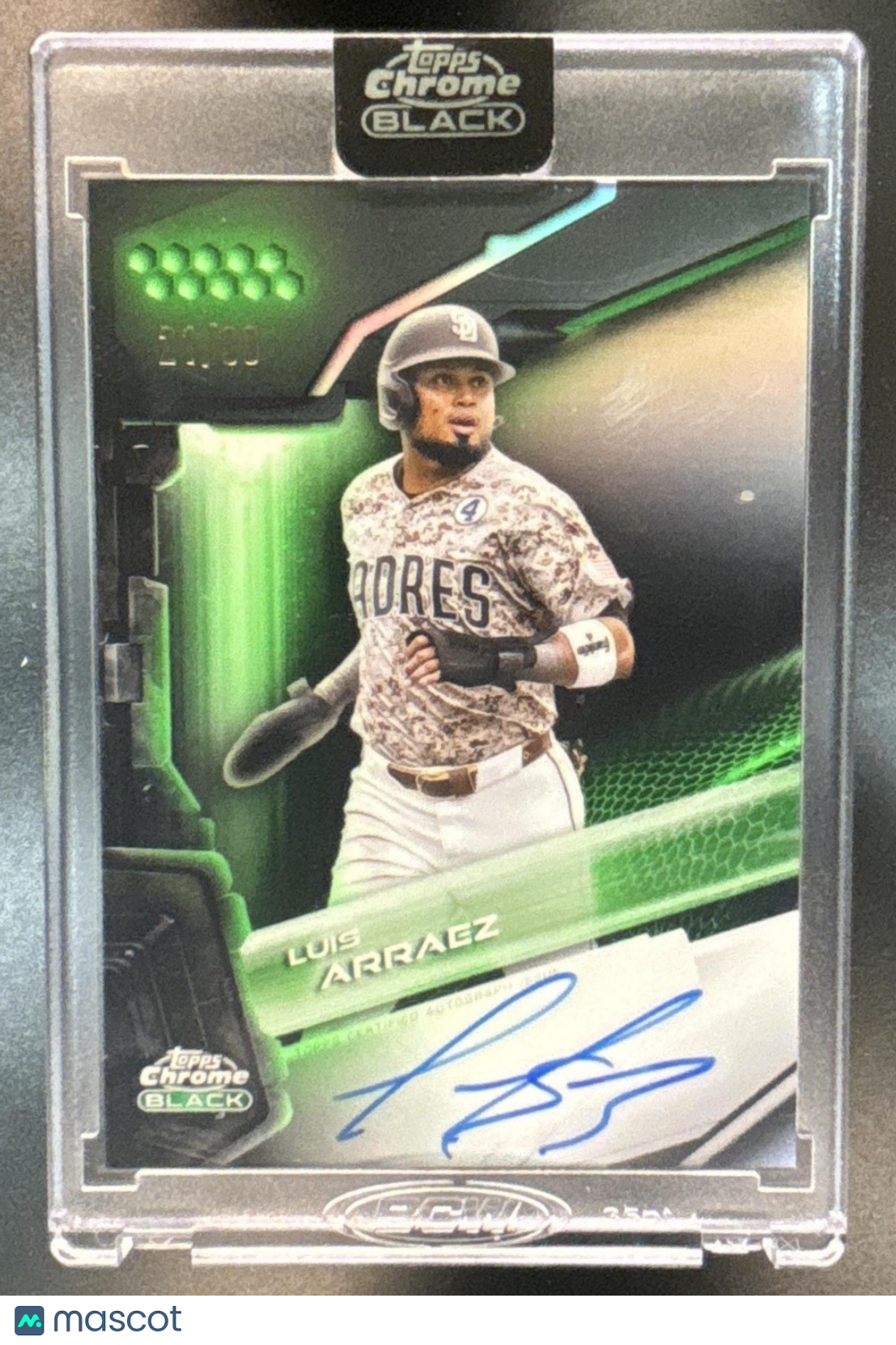 2026 Topps Chrome Black Luis Gonzalez Auto Green /99 Arizona Diamondbacks