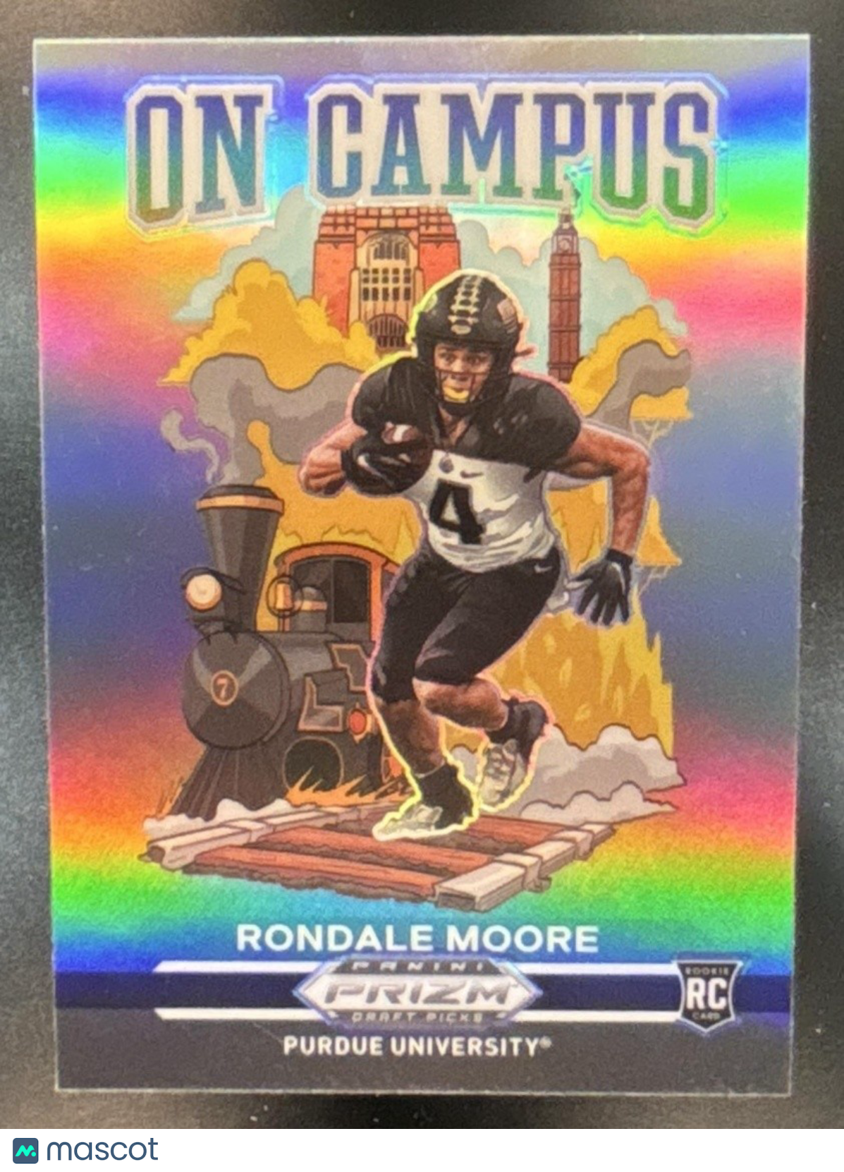 2021 Panini Prizm Draft Picks Collegiate Rondale Moore On Campus RC Boilermakers