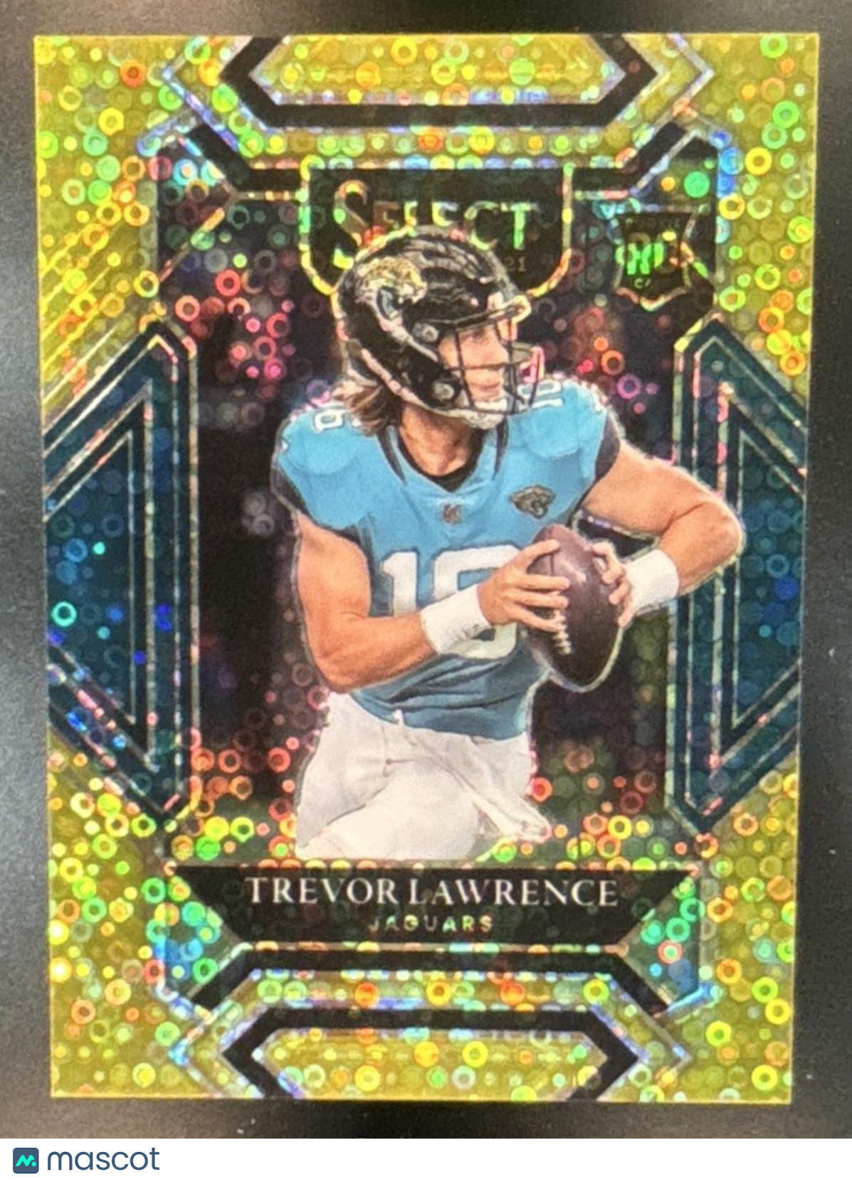 2021 Panini Select Trevor Lawrence Gold Disco /10 #243 RC Jacksonville Jaguars