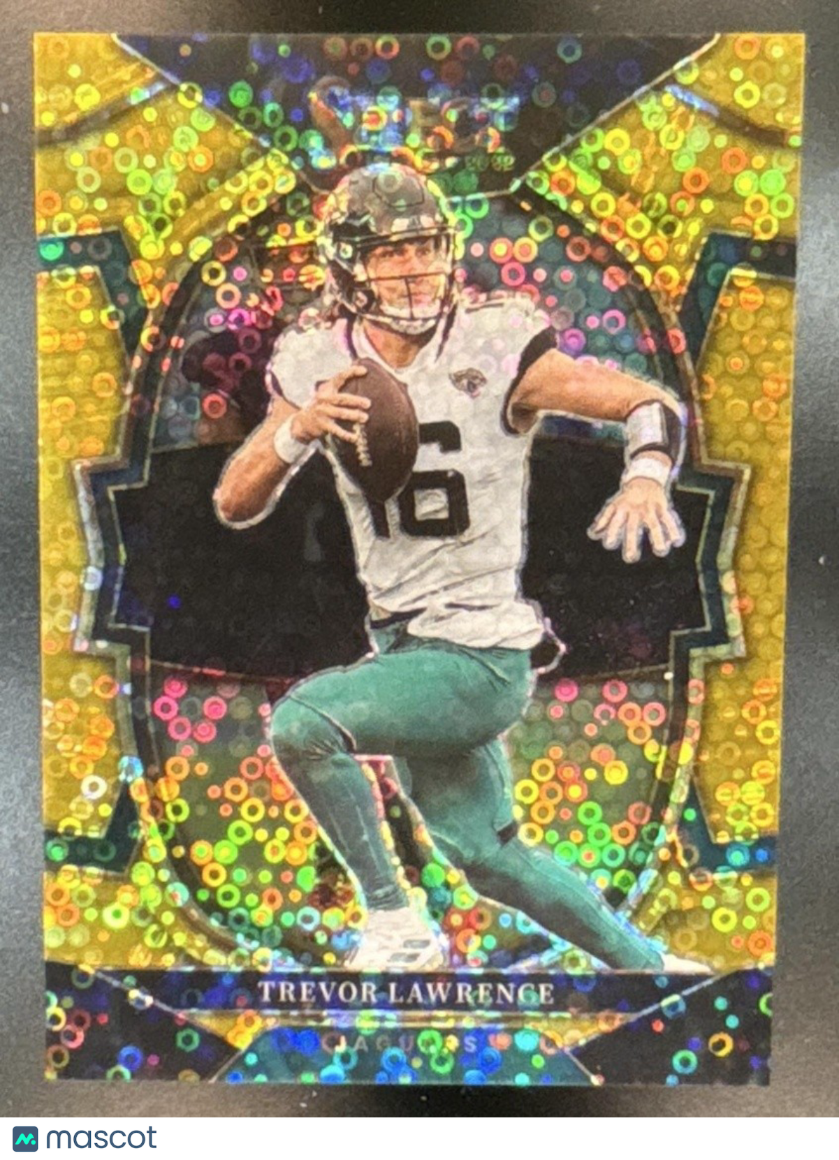 2022 Panini Select Trevor Lawrence Gold Disco Prizm /10 #41 Jacksonville Jaguars