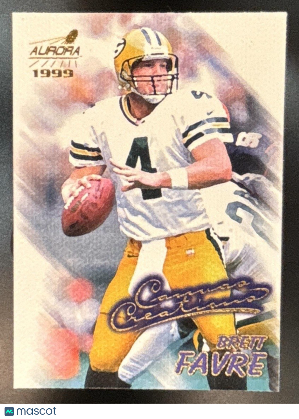 1999 Pacific Aurora Brett Favre Canvas Creations #4 Green Bay Packers