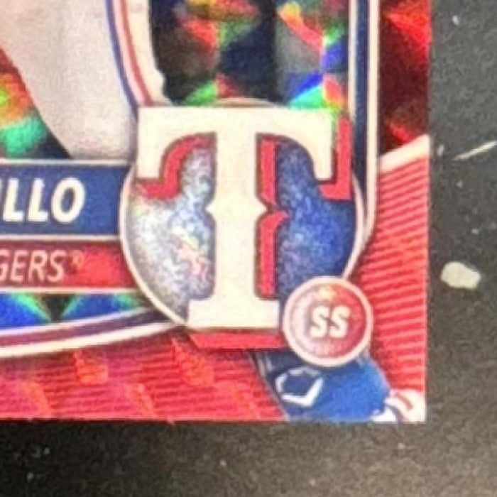 2025 Bowman Draft Yolfran Castillo Chrome Red Geometric /5 #BDC-107 Rangers