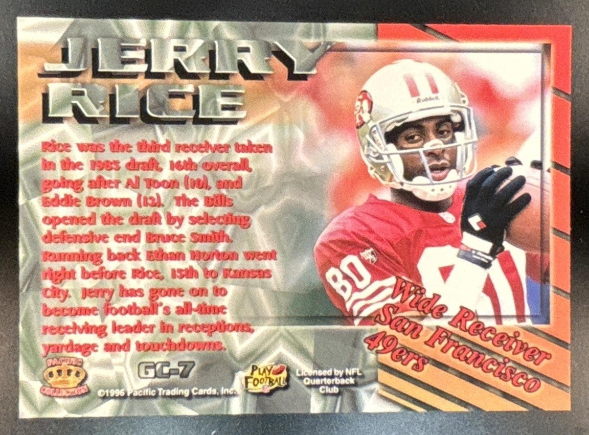 1996 Pacific Dynagon Jerry Rice Gems of the Crown #GC-7 San Francisco 49ers