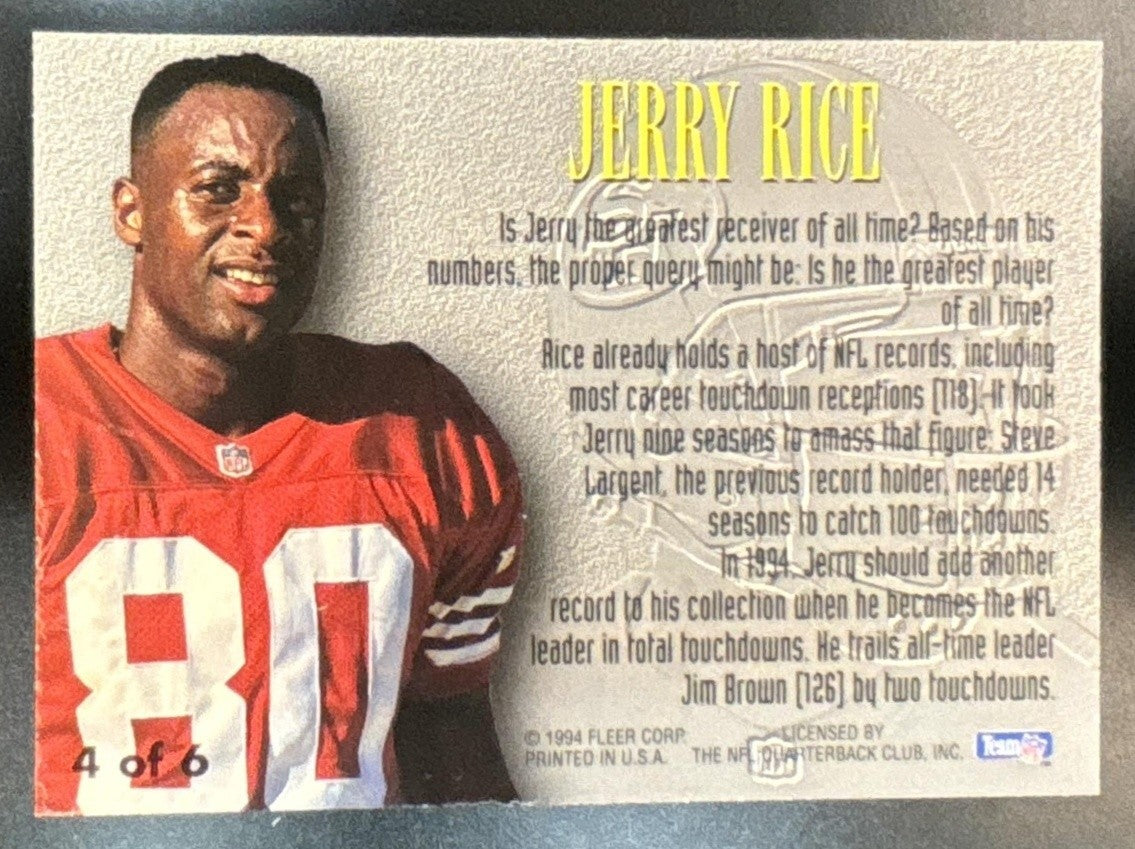 1994 Fleer Jerry Rice Living Legends #4 San Francisco 49ers