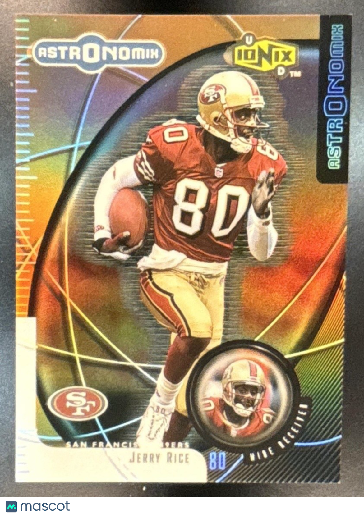 1999 Upper Deck Ionix Jerry Rice Astronomix #A18 San Francisco 49ers