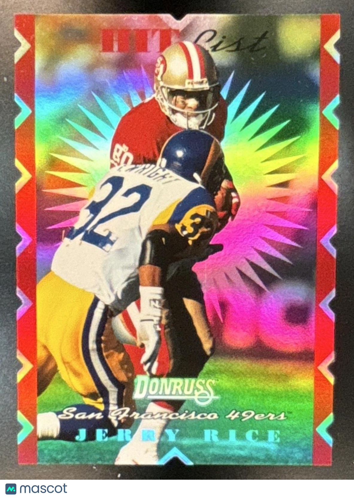 1996 Donruss Jerry Rice Hit List /10000 #17 San Francisco 49ers