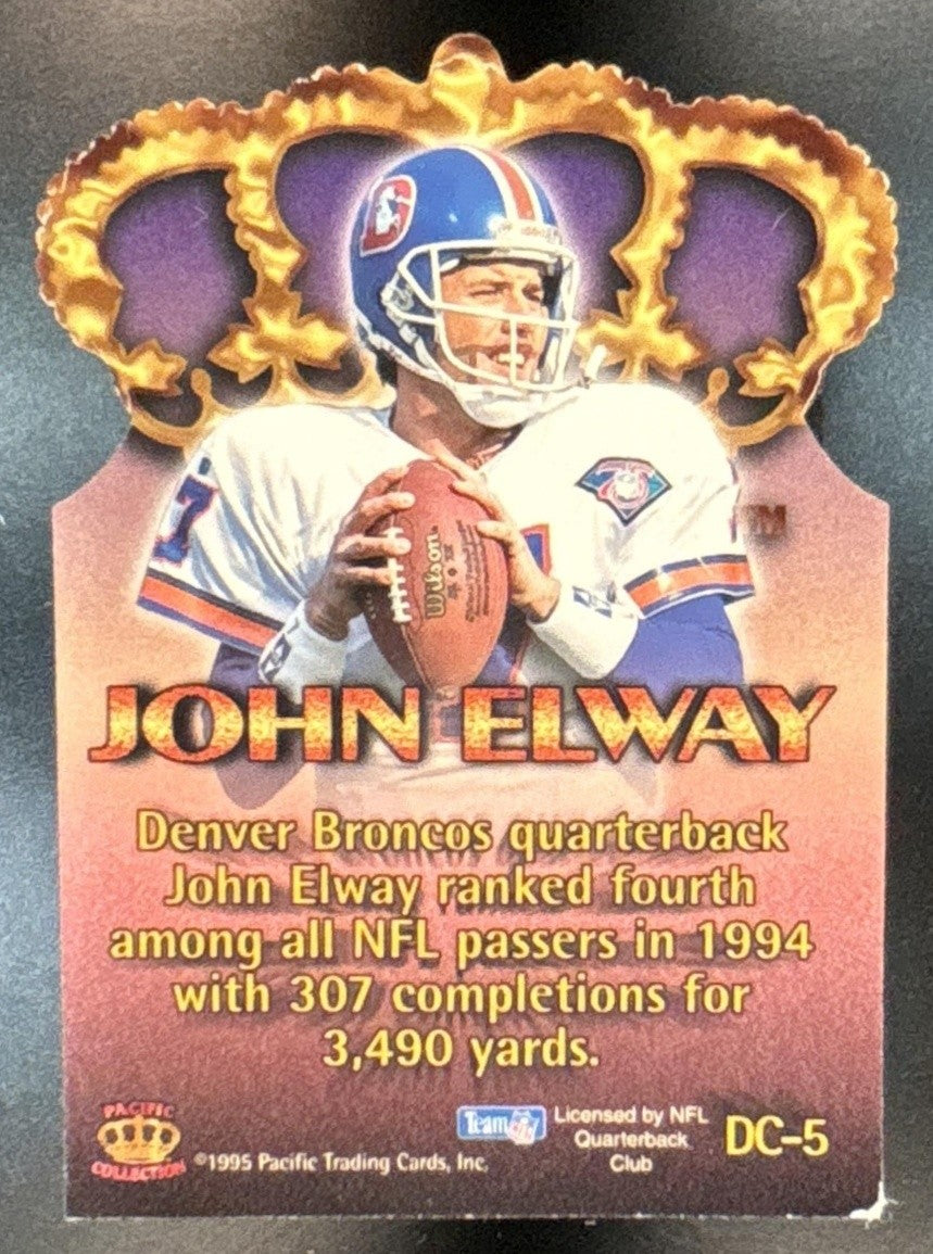 1995 Pacific John Elway Gold Crown Die Cuts Denver Broncos