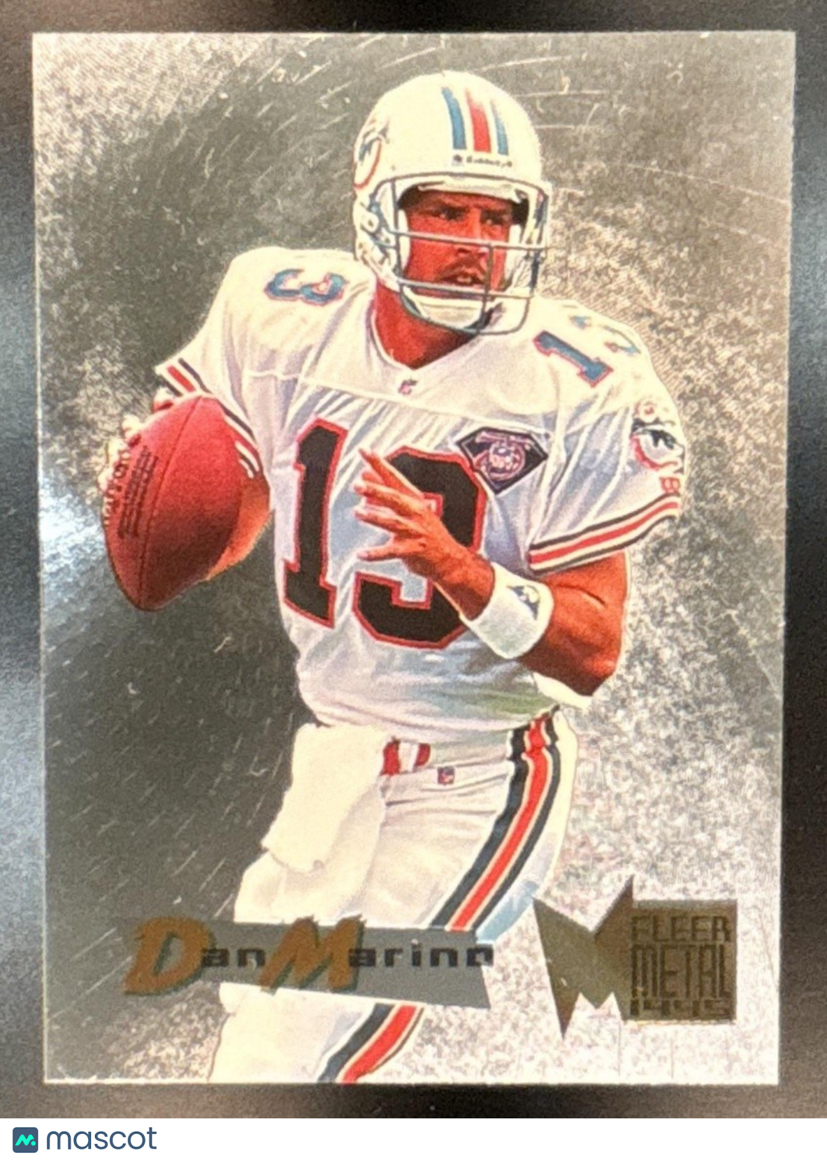 1995 Fleer Metal Dan Marino Silver Flashers #24 Miami Dolphins