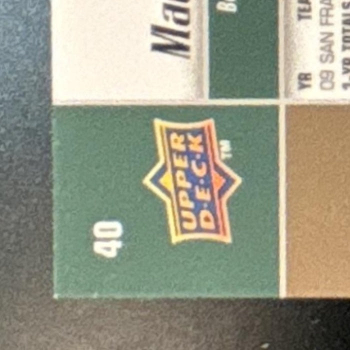 2010 Upper Deck Madison Bumgarner #40 RC Giants