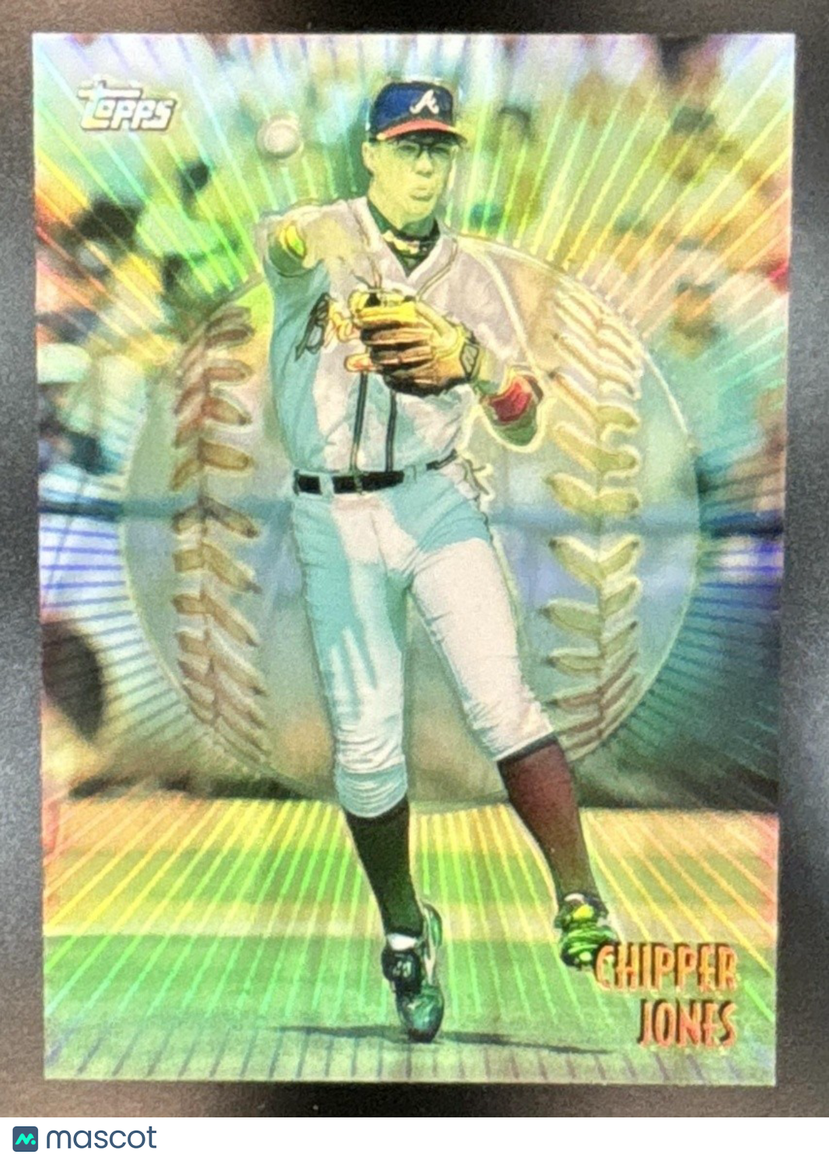 1998 Topps Chipper Jones Mystery Finest Bordered Atlanta Braves