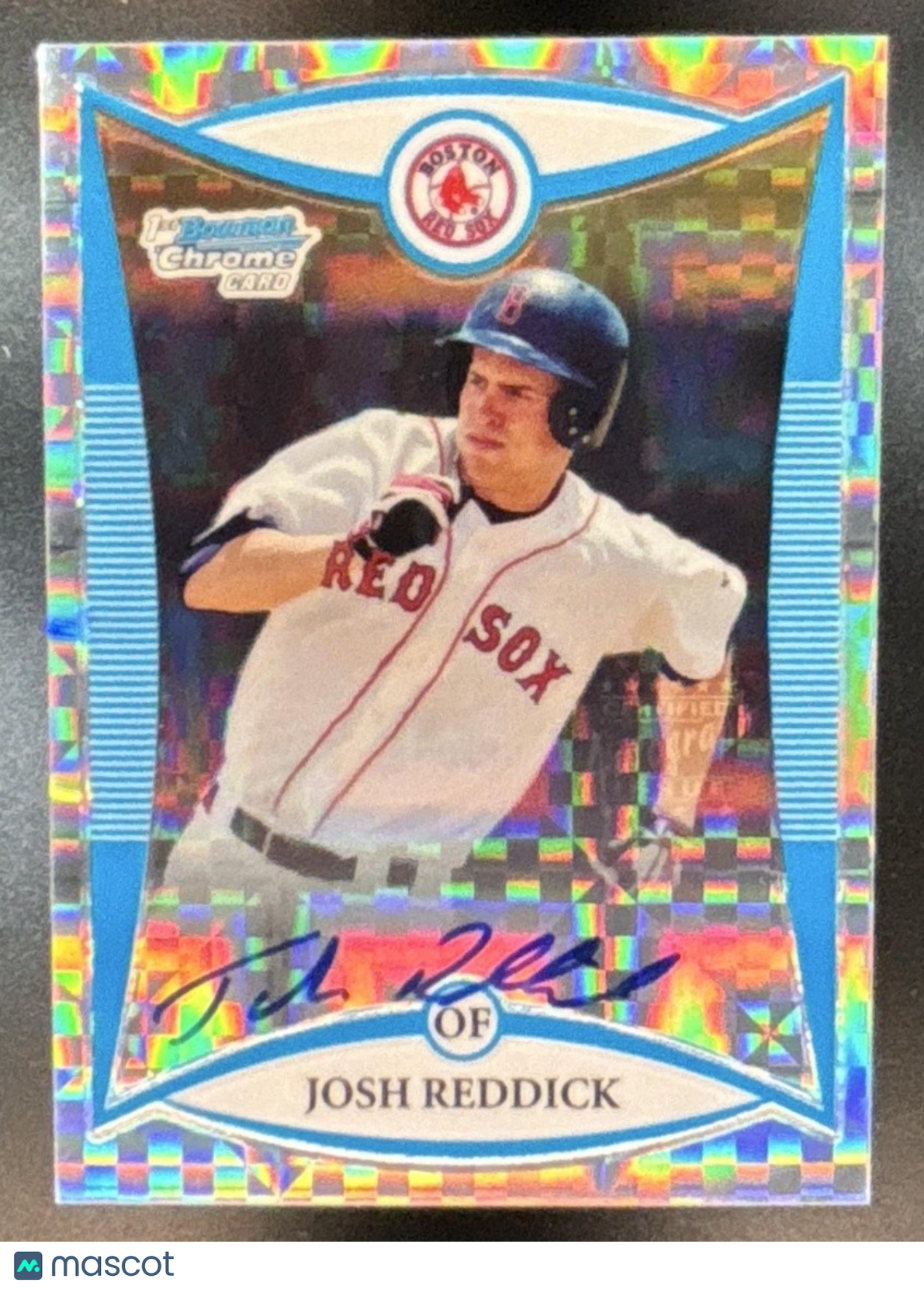 2008 Bowman Draft Picks & Prospects Josh Reddick Chrome Xfractor Auto /250