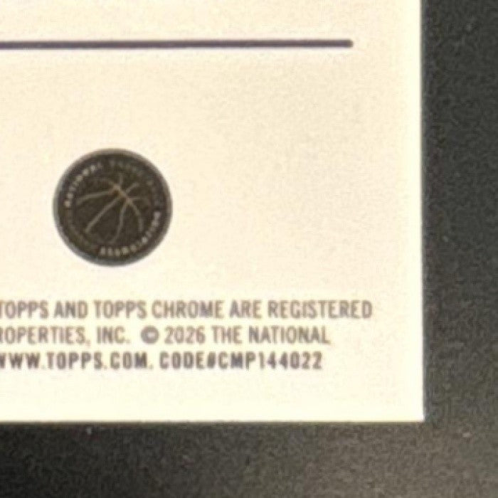 2025-26 Topps Chrome Update Cooper Flagg Red White and Blue #151 RC Mavericks