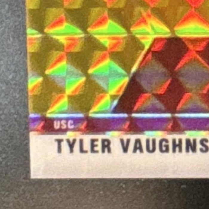 2021 Panini Mosaic Draft Picks Tyler Vaughns Mosaic Gold /10 #31 RC USC Trojans