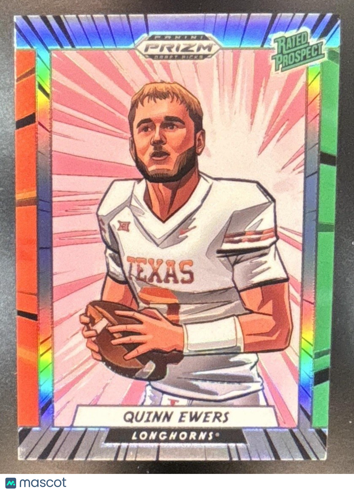 2024 Prizm Collegiate Draft Picks Quinn Ewers Manga SSP Texas Longhorns