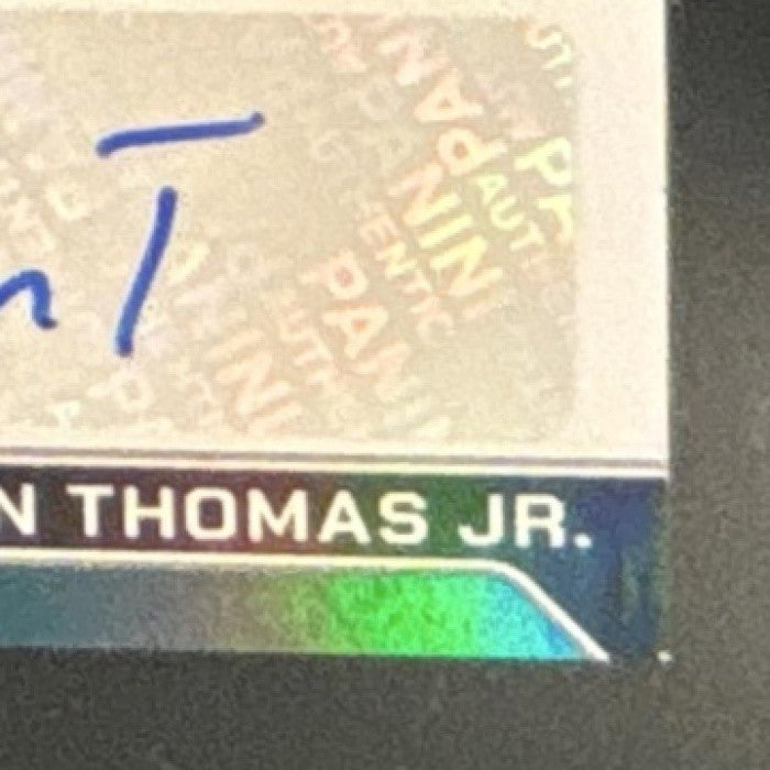 2024 Certified Brian Thomas Jr. Freshman Fabric Patch Auto /99 MEM RC Jaguars