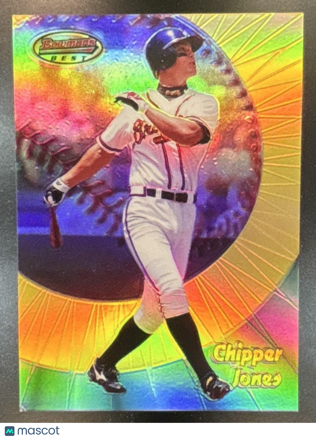 1998 Bowman's Best Chipper Jones Refractor /400 #5 Atlanta Braves