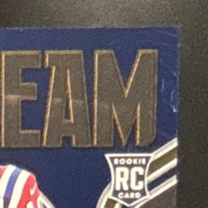 2024 Panini Totally Certified Drake Maye Gold Team Mirror Blue /199 #20 Patriots