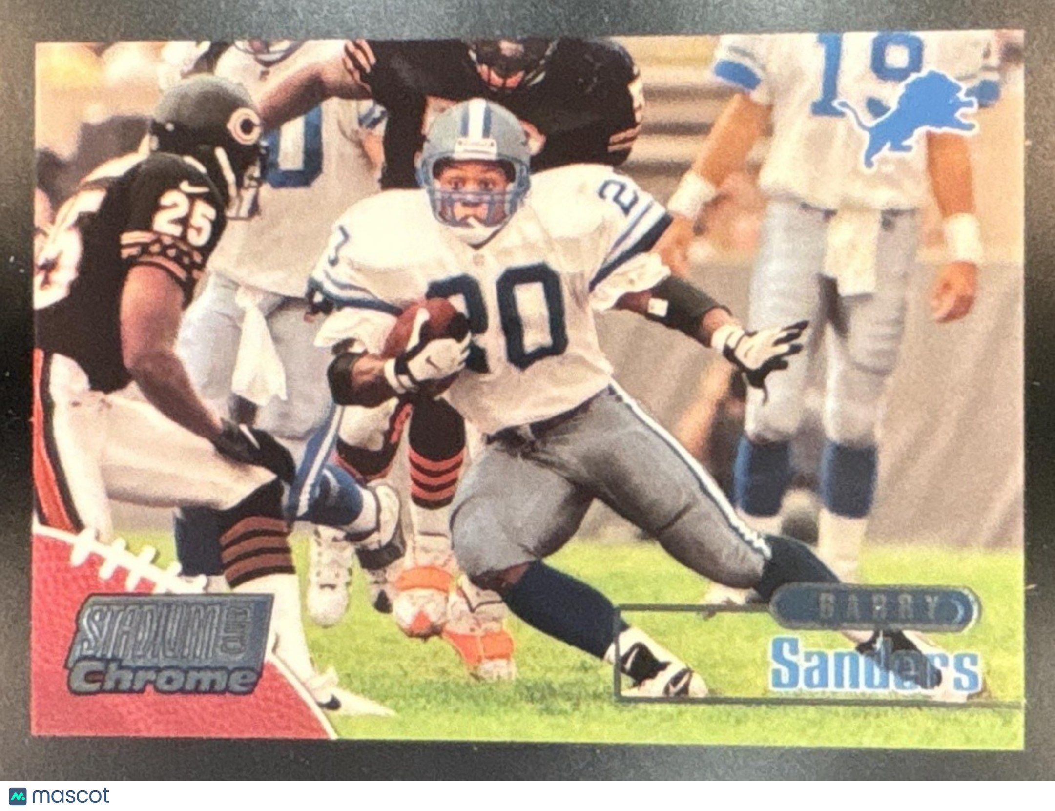 1998 Topps Stadium Club Barry Sanders Chrome #SCC10 Detroit Lions