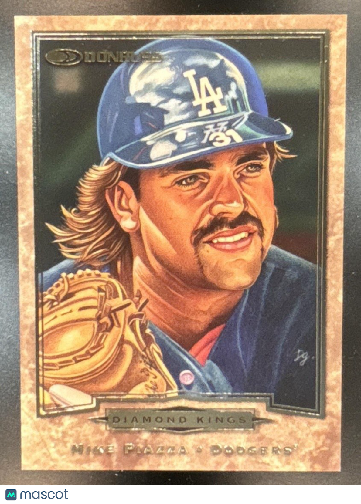 1998 Donruss Mike Piazza Diamond Kings /10000 #17 Los Angeles Dodgers