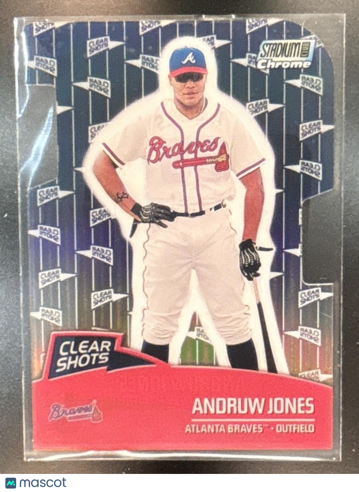 2000 Topps Stadium Club Chrome Andruw Jones Clear Shots Refractor #CS6 Braves