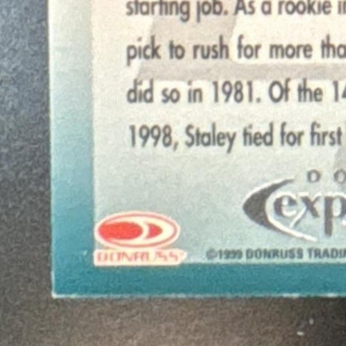 1999 Donruss Duce Staley Private Signings #NNO Auto San Francisco 49ers